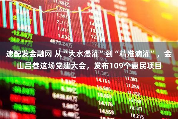 速配发金融网 从“大水漫灌”到“精准滴灌”，金山吕巷这场党建大会，发布109个惠民项目